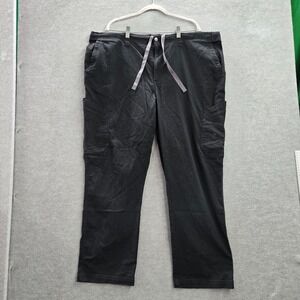 Carhartt Men Scrub Bottom 3XL Black Rugged Flex Ripstop Straight Leg Cargo